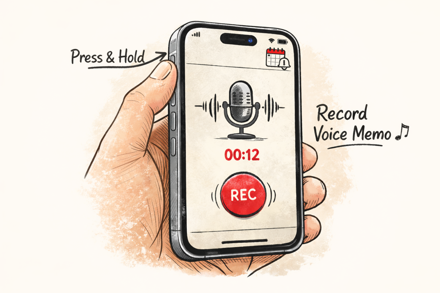 Press Action Button to Record